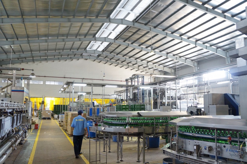 Công ty Cơ Điện Lạnh Tuổi Trẻ (YOCO M&E) đã thi công hệ thống đèn Led chiếu sáng tiết kiệm điện cho Nhà máy bia Sài Gòn (SABECO)